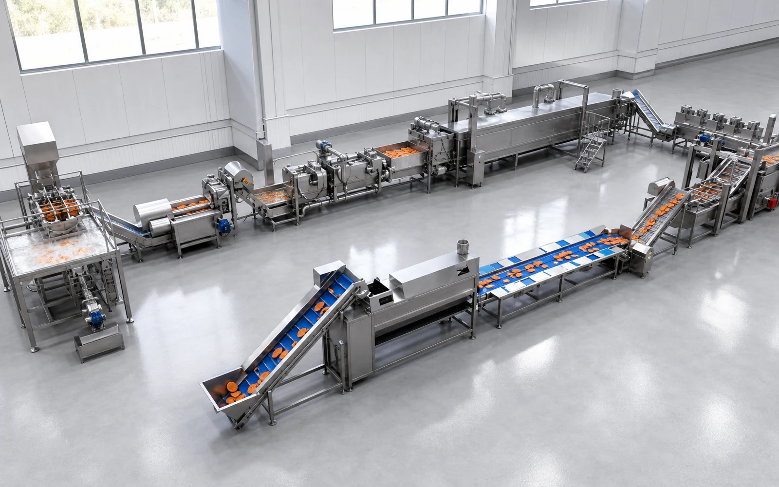 Línea de Producción de Chips de Camote