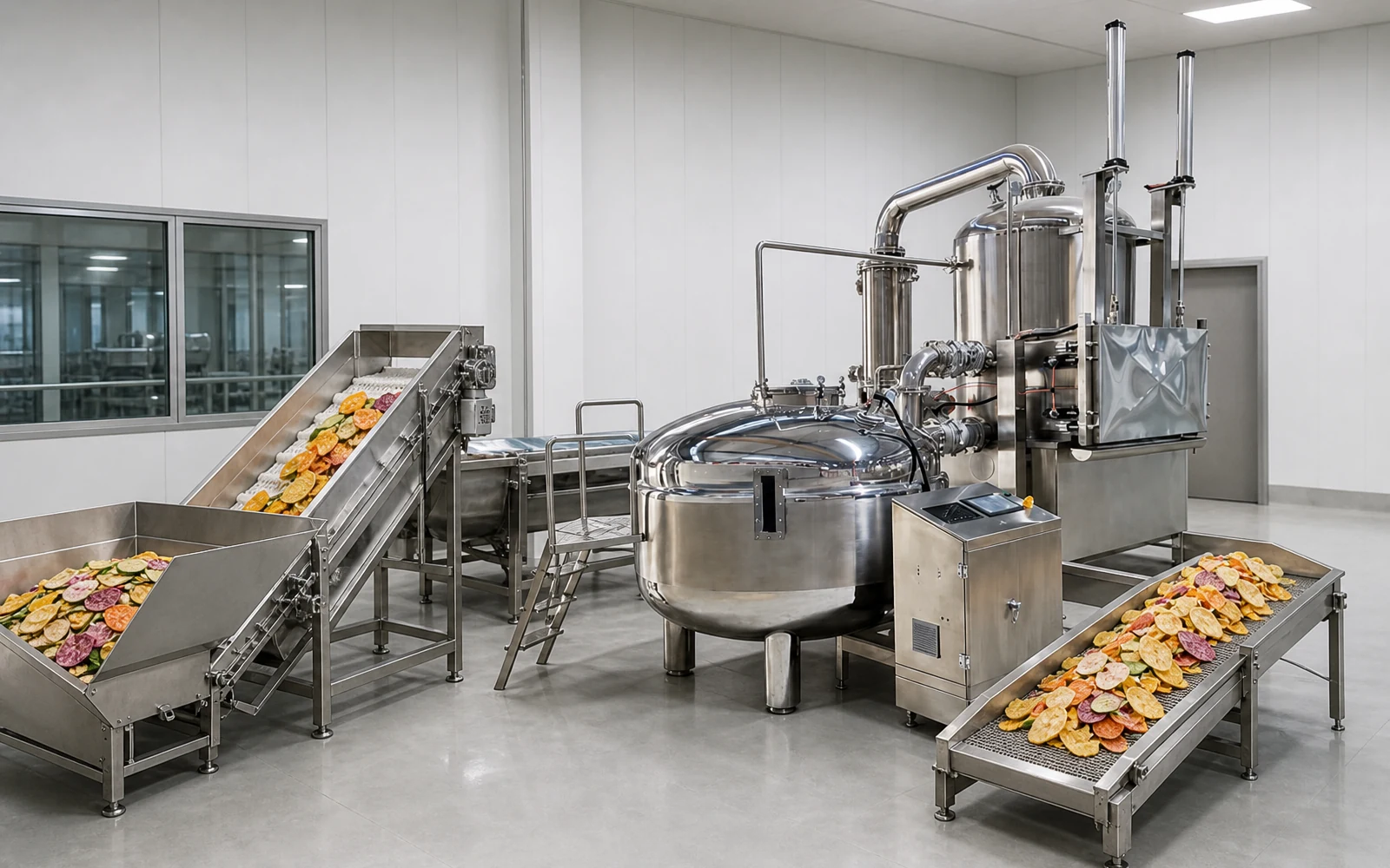 Línea de Producción de Chips de Frutas y Verduras