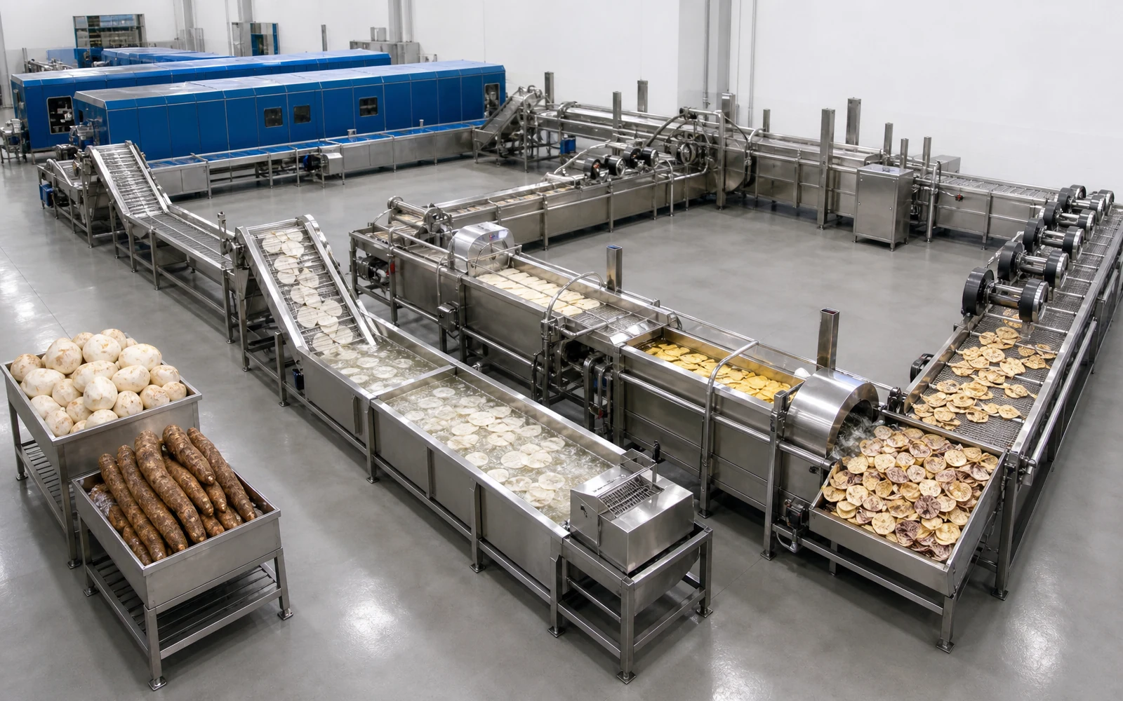 Línea de Producción de Chips de Malanga y Ñame